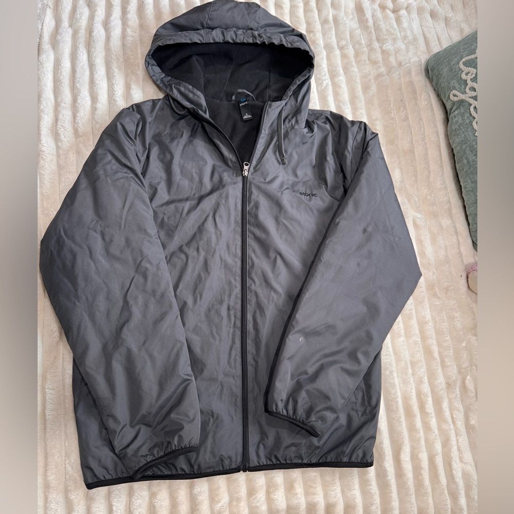 Etonic Golf Weight Woven Hooded Jacket Man Size M Gray